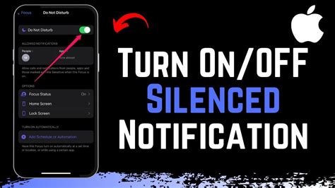 how to turn off notifications silenced on iphone|How to Fix Notifications Silenced on iPhone: A Step